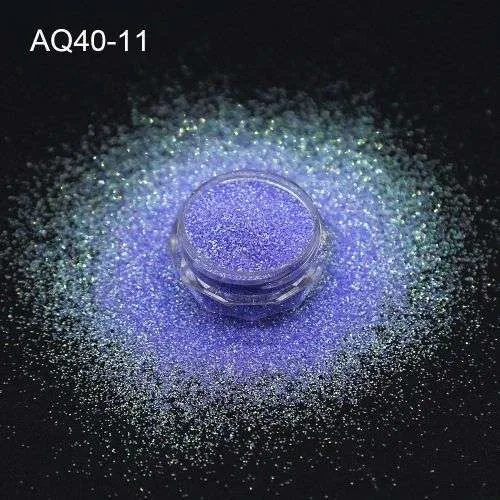 AQ40-11-supply bulk iridescent glitter polyester powder body nail Craft glitter