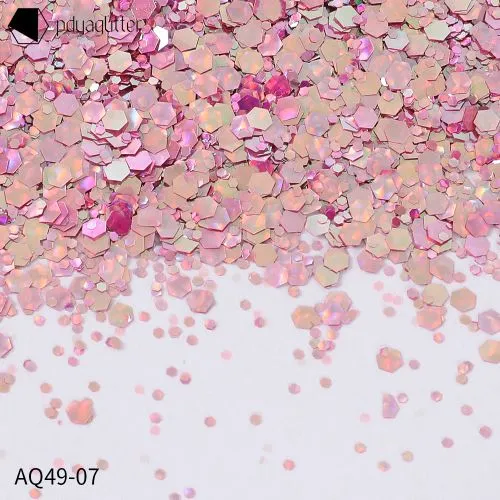 AQ49-07-Holographic Chunky bulk Glitter Body Face Festival Craft Mixed glitter