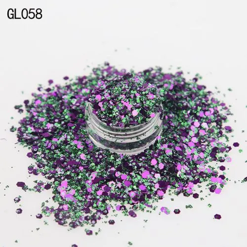 Purple & Green Mixed Glitter – High-Sparkle Color Blend Glitter for Resin, Epoxy, Tumblers, Nail Art, DIY Crafts & Party Decorations, Bulk & Wholesale Glitter Supplier