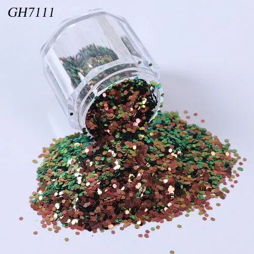 Red Gold and Green Color-Changing Glitter - Chameleon Christmas Craft Glitter for Resin Art, Nail Art, Tumblers, DIY Crafts & Decorations