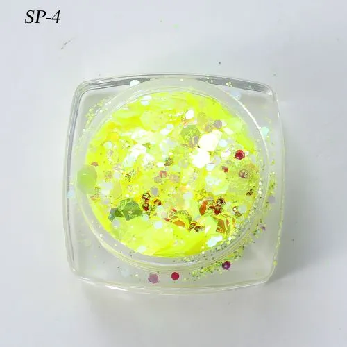 SP-4-High quality Wholesale Non-Toxic Polyester Glitter Powder Mixed Chunky glitter