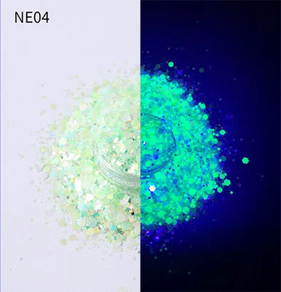 NE04Twinkling Christmas tree lights and festive ornaments